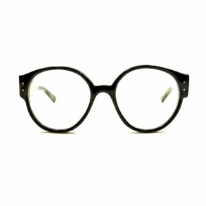Notre modèle lunettes femme Aurillac avec sa monture aux formes rondes. Face : noir Branche : vague transparent noir, violet, vert Solides, légères et confortables nos lunettes VDS sont uniques.